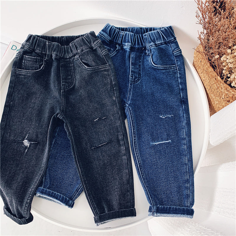 Baby Boys' Fleece Straight Jeans