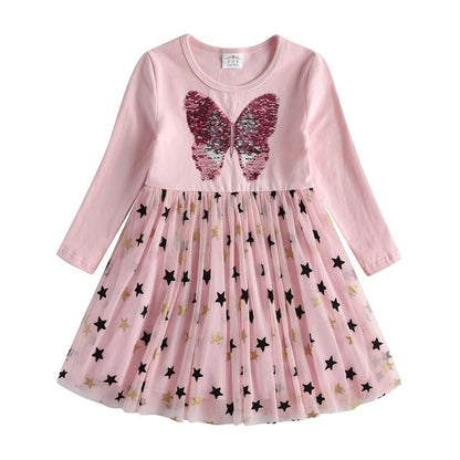 Baby Butterfly Long Sleeve Dress