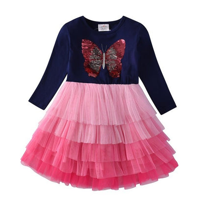 Baby Butterfly Long Sleeve Dress