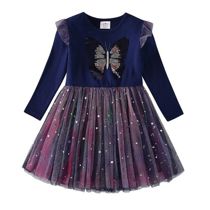 Baby Butterfly Long Sleeve Dress