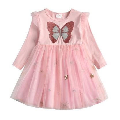 Baby Butterfly Long Sleeve Dress