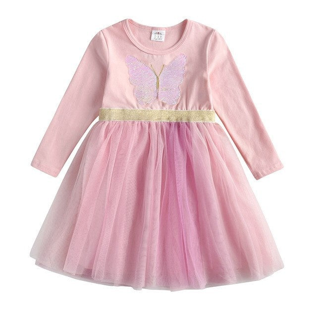 Baby Butterfly Long Sleeve Dress