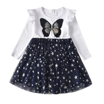 Baby Butterfly Long Sleeve Dress