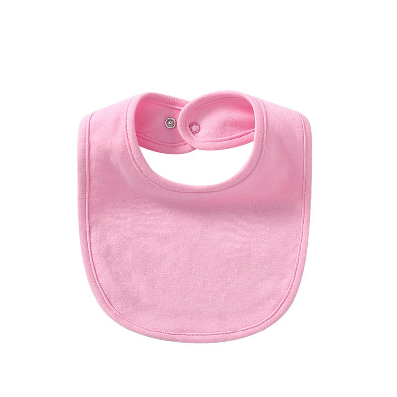 Cotton Baby Bib with Hidden Buckle